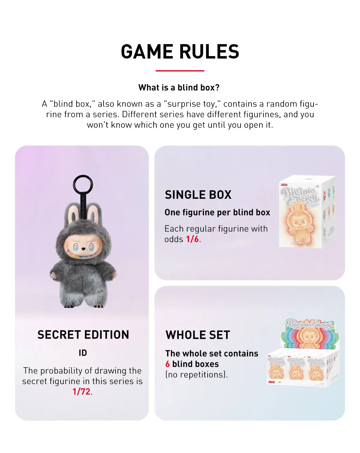 Pop Mart Labubu THE MONSTERS - Big into Energy Vinyl Plush Blind Box