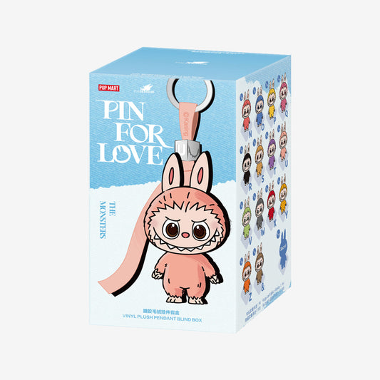 Popmart Labubu The Monsters Pin for Love Series-Vinyl Plush Pendant Blind Box (N-Z)
