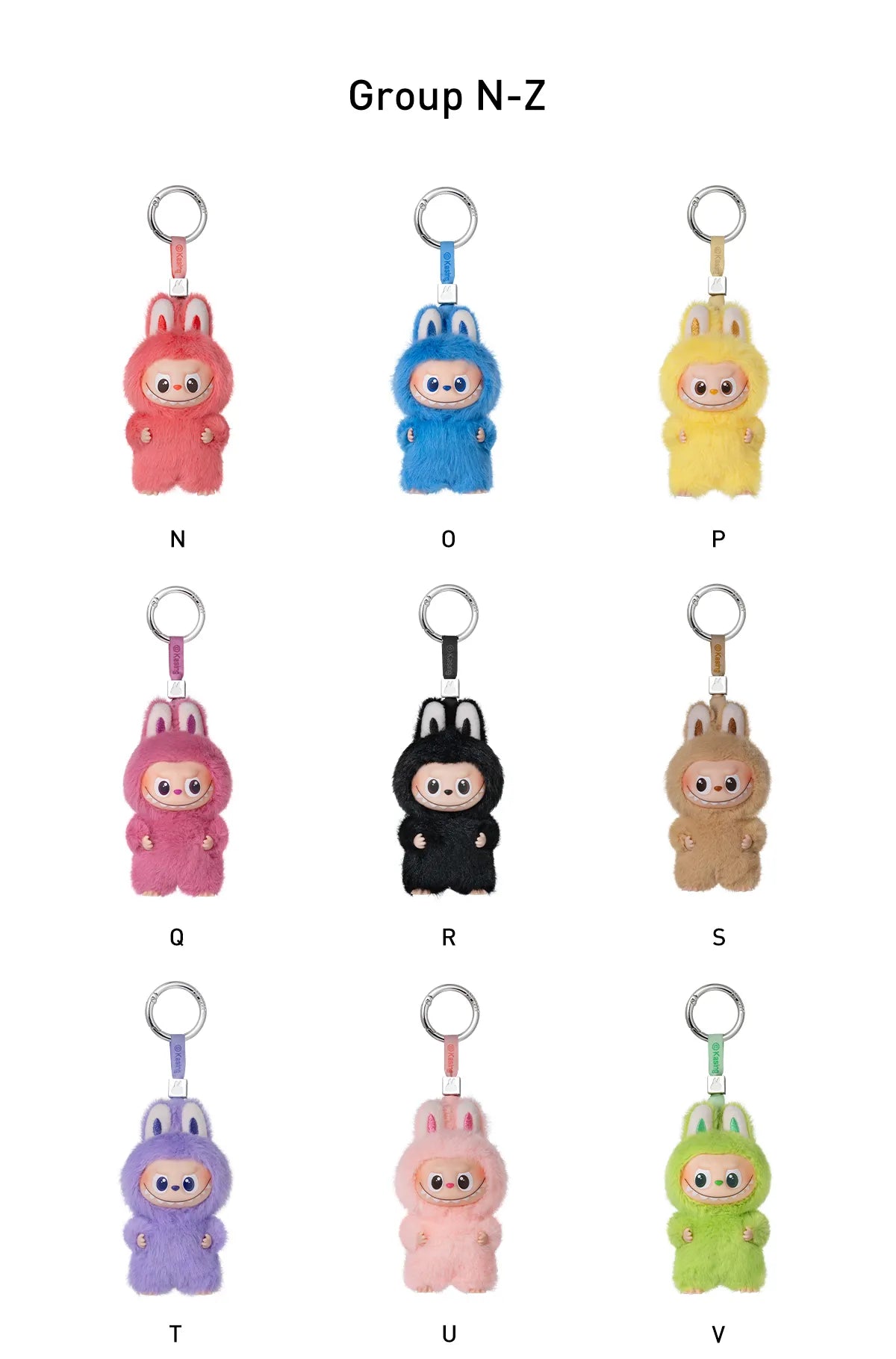 Popmart Labubu The Monsters Pin for Love Series-Vinyl Plush Pendant Blind Box (N-Z)
